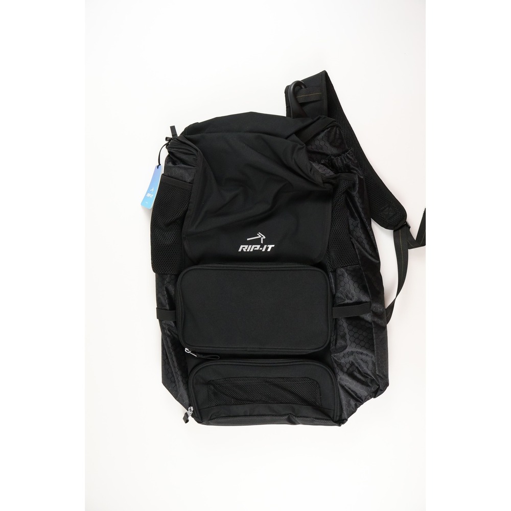 RIP-IT Tournament 3.0 Backpack Black Hex Pattern OS NWT